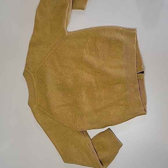 Zara High Five Hands Pockets Marigold Zipper Knit Cardigan Jacket - Picture 4 of 5